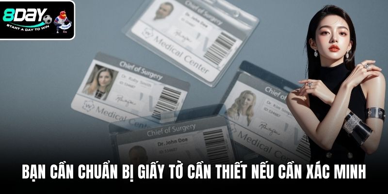 Bạn cần chuẩn bị giấy tờ cần thiết nếu cần xác minh