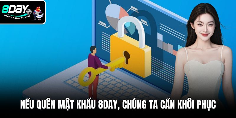 Nếu quên mật khẩu 8DAY, chúng ta cần tiến hành khôi phục