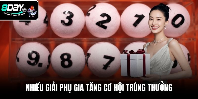 Nhiều giải phụ gia tăng cơ hội trúng thưởng